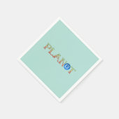 我々の惑星のための植物 スタンダードカクテルナプキン (角)