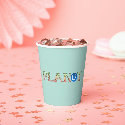 我々の惑星のための植物 紙コップ (インサイチュ)