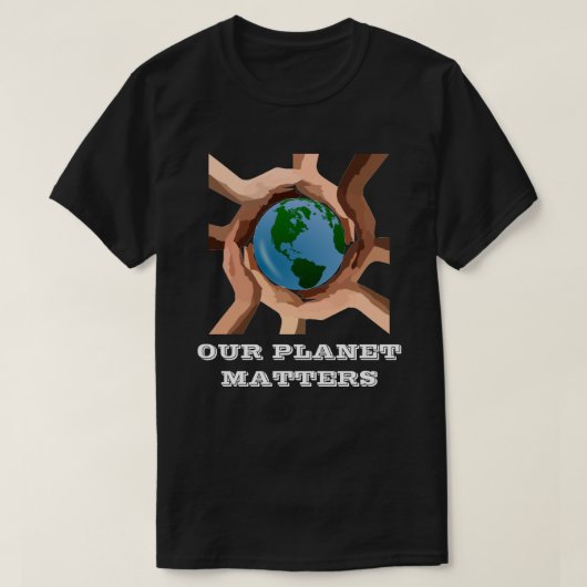 我々の惑星はTシャツに関する Tシャツ (デザイン正面)
