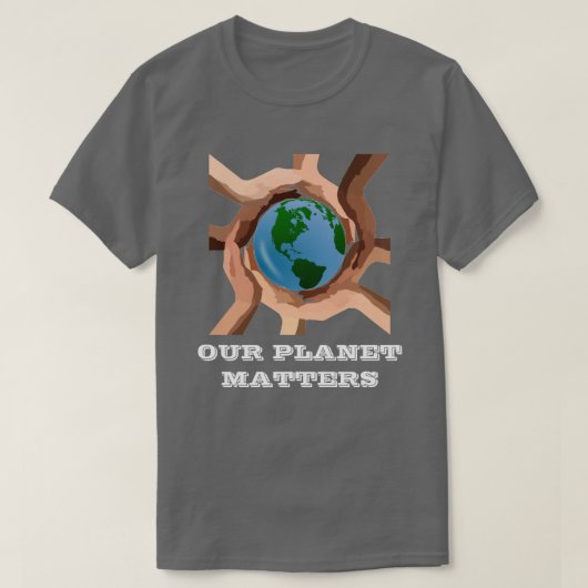 我々の惑星はTシャツに関する Tシャツ (デザイン正面)