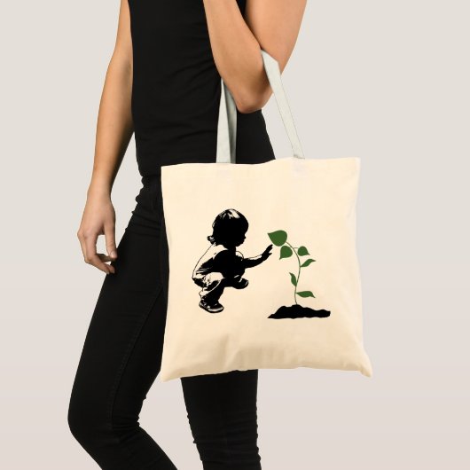 我々の惑星買い物袋の植物 トートバッグ (正面(商品))
