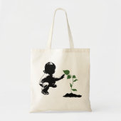 我々の惑星買い物袋の植物 トートバッグ (正面)