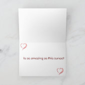 **我々の愛はこの夕日と同じくらい素晴らしい** シーズンカード (内部)