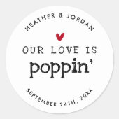 我々の愛はポップス結婚ンの好意だ ラウンドシール (正面)