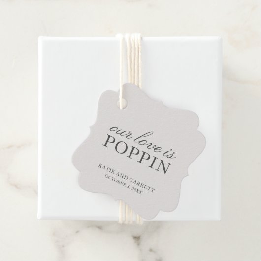 我々の愛はポピエレガントン結婚グレイ フェイバータグ (インサイチュ)