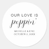 我々の愛はポピ結婚ンの婚約パーティ ラウンドシール (正面)