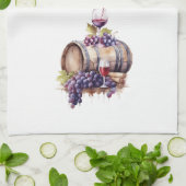 我々の愛はワインのガラスのよう素晴らしだ キッチンタオル (折り畳み)