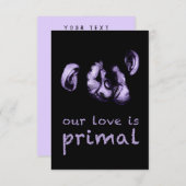 我々の愛は基本的である:チキスをするンプ 招待状 (正面/裏面)