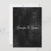 我々の愛は永遠のスケルトン結婚式招待状 招待状 (裏面)