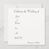 我々の愛は育つ 招待状 (裏面)