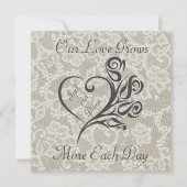 我々の愛は育つ 招待状 (正面)