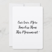 我々の愛は、この記念碑よりも時代を超越して」 (裏面)