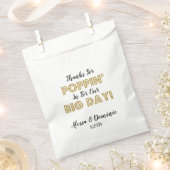 我々の感謝してい大きな日の金ゴールドに対してポッピングを入れる フェイバーバッグ (クリップ留めされた状態)