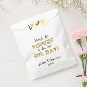 我々の感謝してい大きな日の金ゴールドに対してポッピングを入れる フェイバーバッグ (封をした状態)