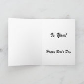 我々の成功への鍵はあなただ!ボスの名刺 カード (内部)