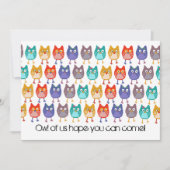 我々の招待の梟 招待状 (正面)