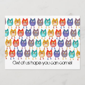 我々の招待の梟 招待状