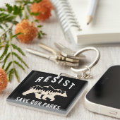 我々の救公園に抵抗Alt米国国立公園ベア キーホルダー (正面右)