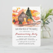 我々の新しいネックオブザウッズ引っ越し祝いパーティーパーティー 招待状 (スタンド正面)