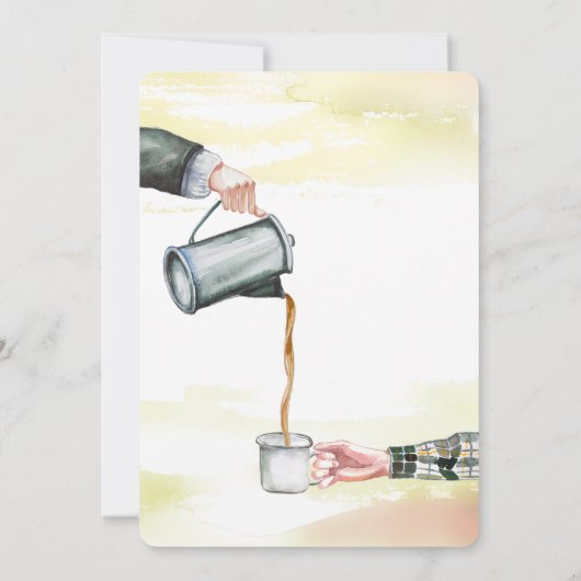 我々の新しいネックオブザウッズ引っ越し祝いパーティーパーティー 招待状 (裏面)