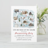 我々の新しいネックオブザウッズ引っ越し祝いパーティーパーティー 招待状 (スタンド正面)
