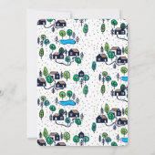 我々の新しいネックオブザウッズ引っ越し祝いパーティーパーティー 招待状 (裏面)