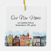 我々の新しいホームクリスマスオーナメント セラミックオーナメント (正面)