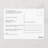 我々の新しいホームクリスマスムービングのお知らせ ポストカード (裏面)