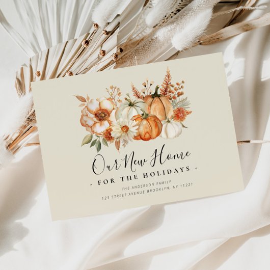 我々の新しいホーム感謝感動的な発表 ポストカード