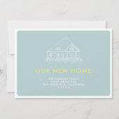 我々の新しいホーム·ムービング·アナウンセメント 招待状 (正面)
