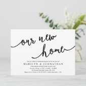 我々の新しいホーム、素朴引っ越し祝いパーティーパーティー 招待状 (スタンド正面)