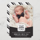 我々の新しいリトルマンボウタイクラシック誕生 案内状 (正面/裏面)