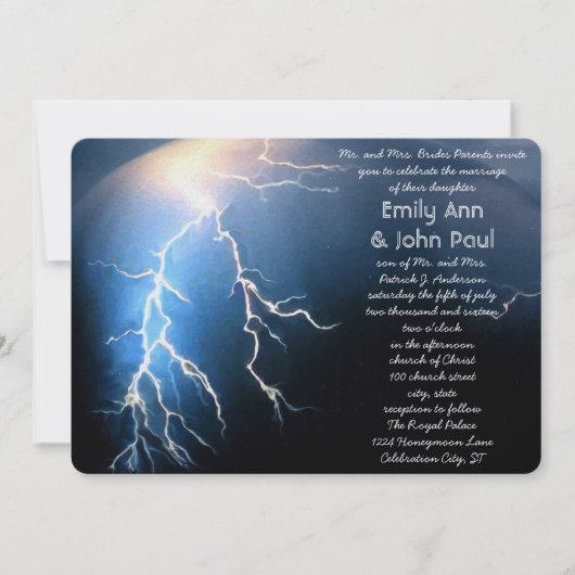 我々の新しい冒険が始まると彼女は私の世界を揺るがす 招待状 (正面)