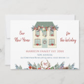 我々の新しい家のための休日のグリーンハウス移動 案内状 (正面)