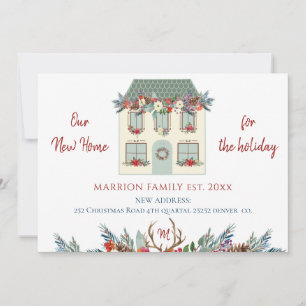 我々の新しい家のための休日のグリーンハウス移動 案内状