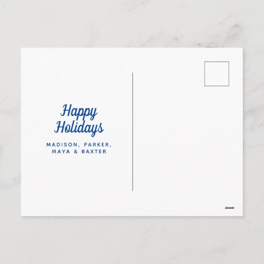 我々の新しい家の休日 |ギンガーブレッドハウス シーズンポストカード (裏面)