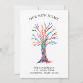 我々の新しい家庭植物移動 案内状 (正面)