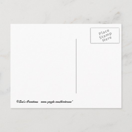 「我々の新しい家…」 バードハウス 案内ポストカード (裏面)