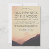 我々の新しい森の首 |引っ越し祝いパーティーパーティー 招待状 (正面)