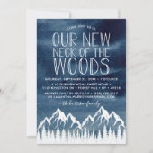 我々の新しい森の首 |引っ越し祝いパーティーパーティー 招待状 (正面)