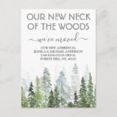 我々の新しい森の首 |新しいホーム移動 案内ポストカード (正面)