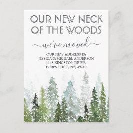 我々の新しい森の首 |新しいホーム移動 案内ポストカード