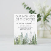 我々の新しい森の首 |新しいホーム移動 案内ポストカード (スタンド正面)