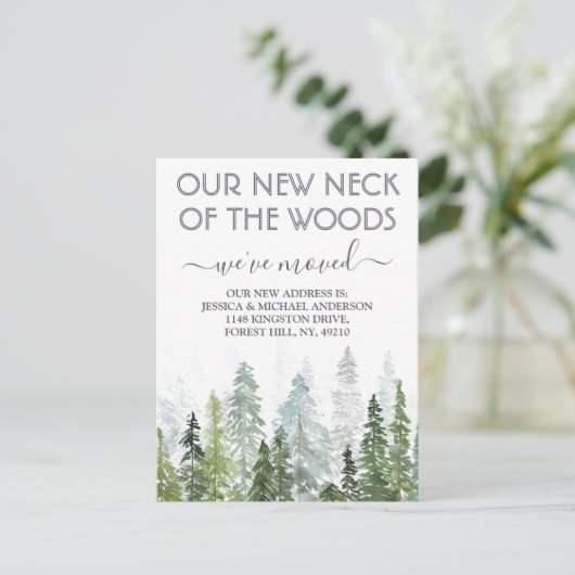 我々の新しい森の首 |新しいホーム移動 案内ポストカード (スタンド正面)