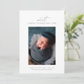 我々の新生児フレーム写真の誕生発表を満たす 案内状 (スタンド正面)