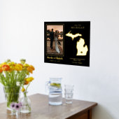 我々の旅がミシガンの写真を結婚始めた場所 箔ポスター (レイダウン (キッチン))