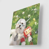 我々の時代 スクエア壁時計 (傾斜)