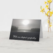 我々の最も深い悔やみや弔慰で カード (黄色い花)