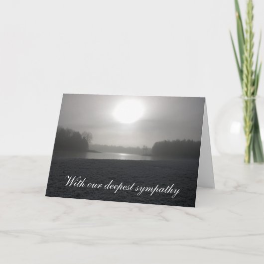 我々の最も深い悔やみや弔慰で カード (正面)
