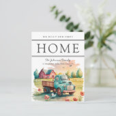 我々の最初のホームウォーターカラートラックの移動発表 ポストカード (スタンド正面)